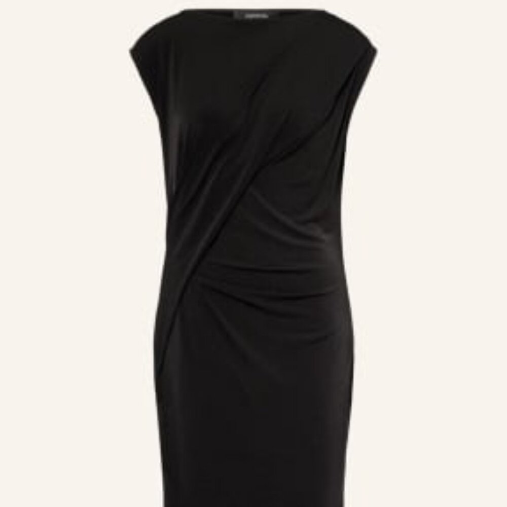 Comma Sleeveless Little Black Pencil Dress